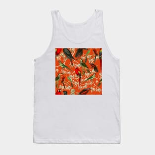 Tropical birds - Orange Tank Top